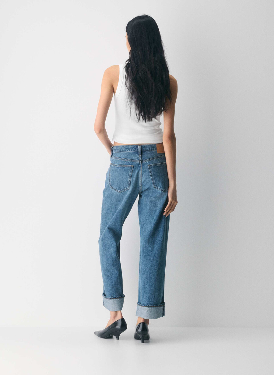 denim forum die 90er vintage lo-rise cuffed jeans 5 yrs kiss n tell bl