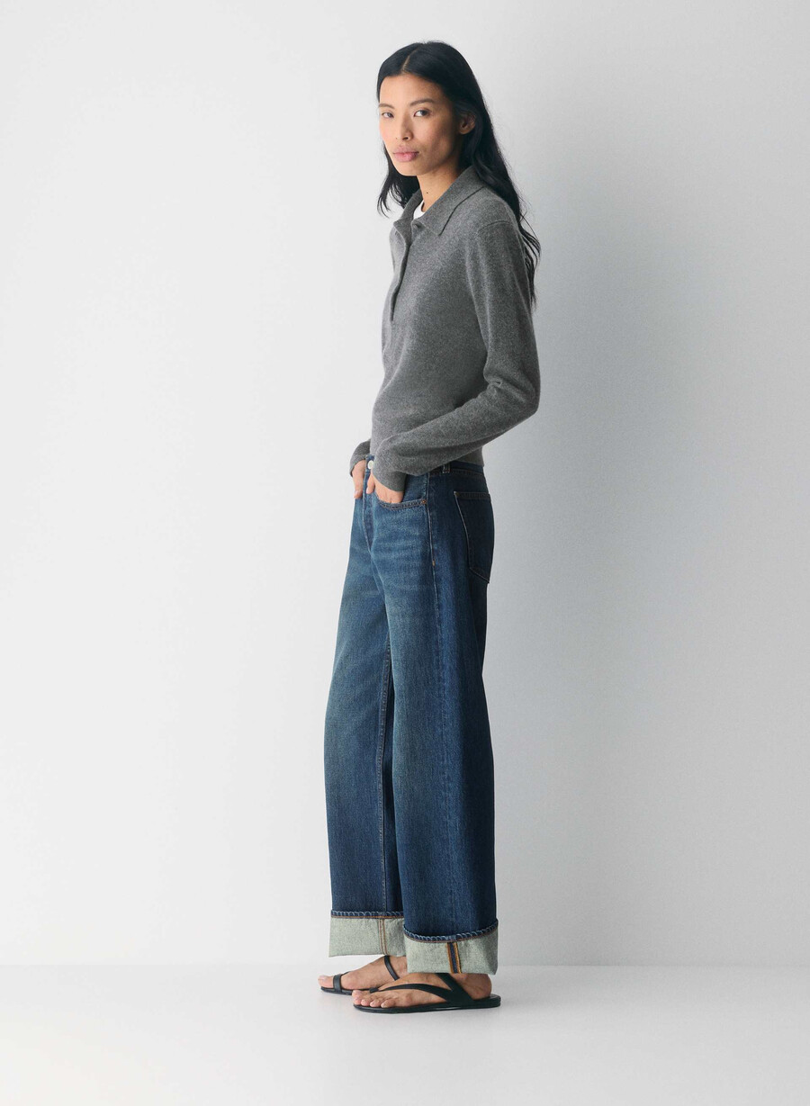 denim forum die 90er vintage lo-rise cuffed jeans be about dark bleu
