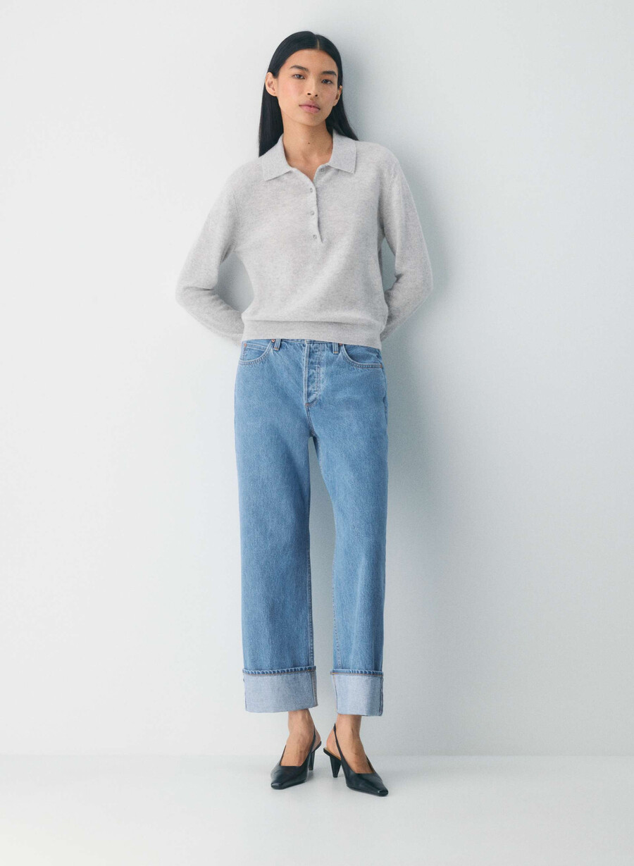denim forum die 90er vintage lo-rise cuffed jeans vintage bleu bottle