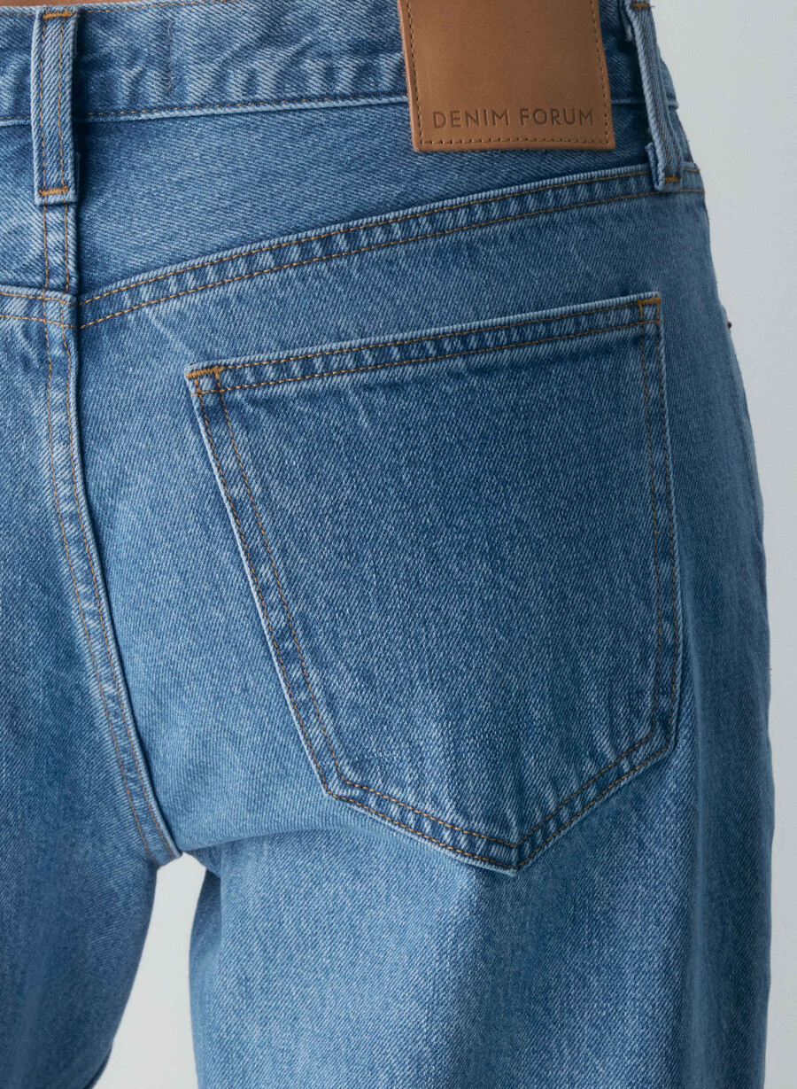 denim forum die 90er vintage lo-rise cuffed jeans vintage bleu bottle