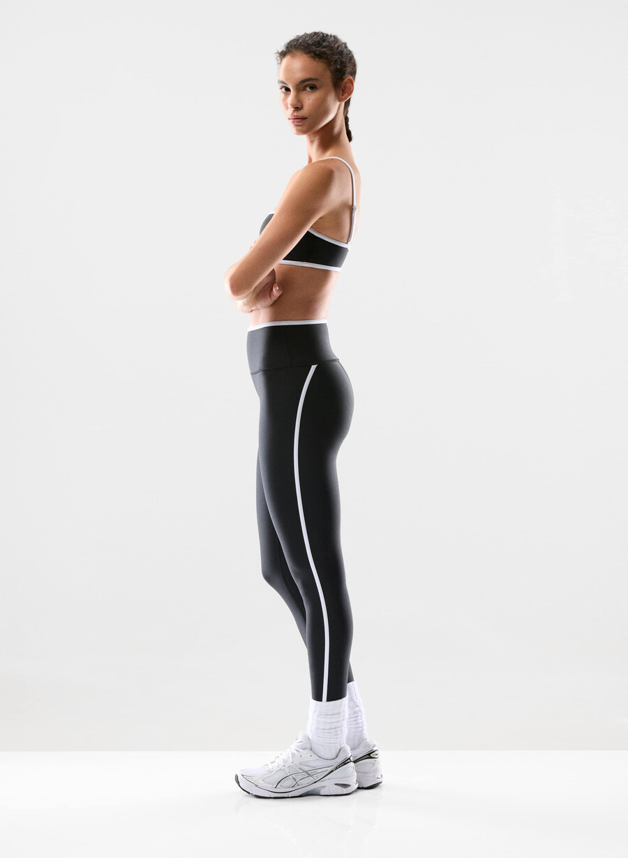 glotone showup hi-rise 26 leggings schwarz hellweiss
