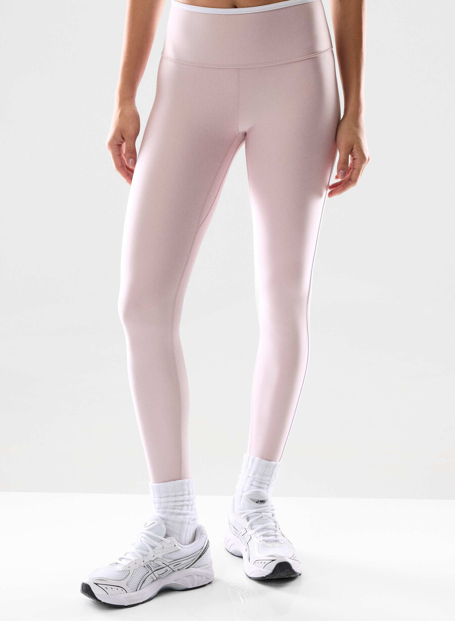 glotone showup hi-rise 26 leggings dsty pink bt white