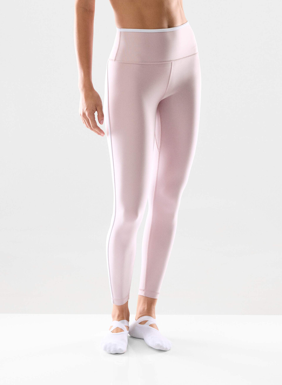 glotone showup hi-rise 26 leggings dsty pink bt white