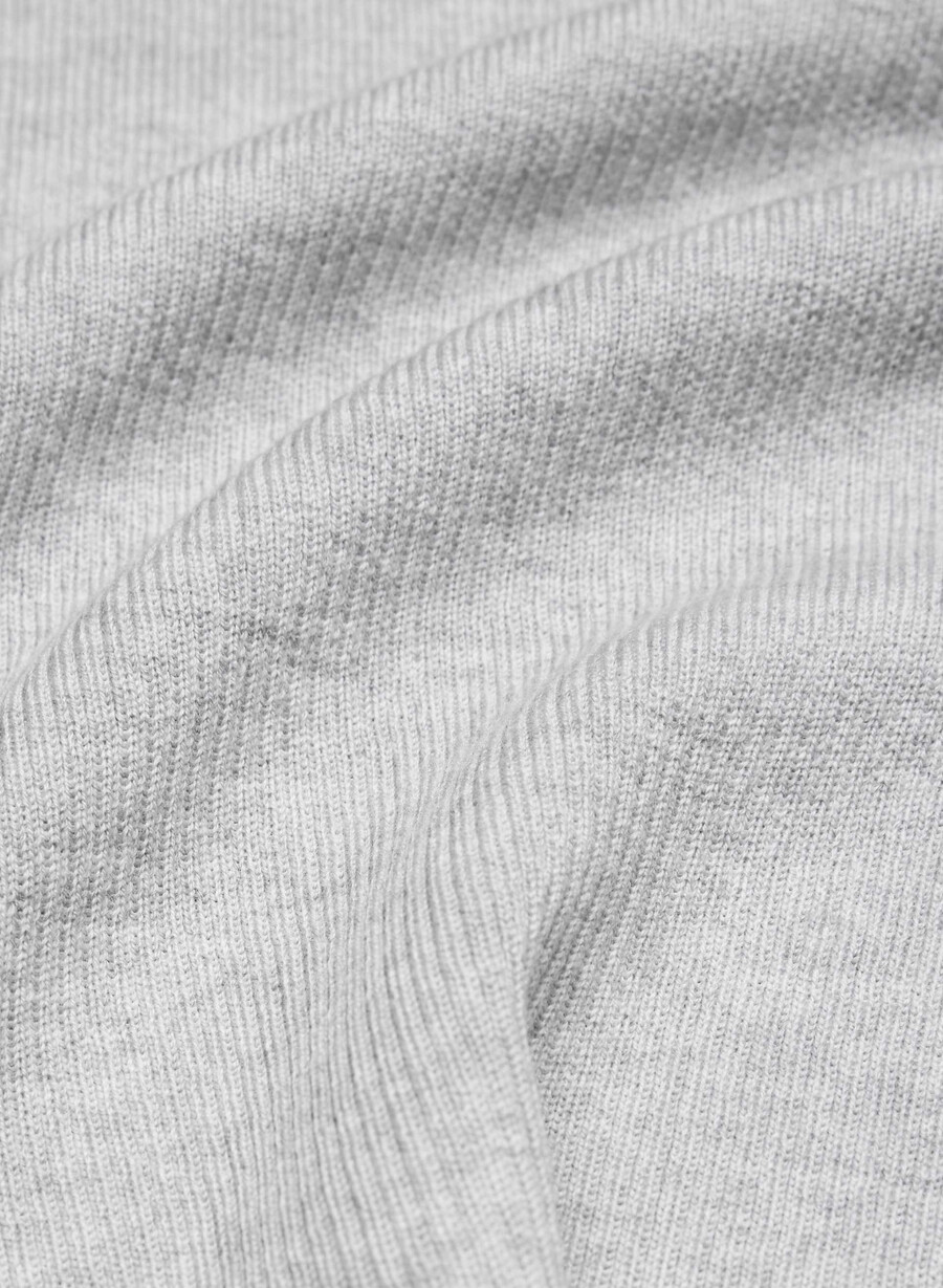 feiner merinowoll-foundry-pullover heather chrome