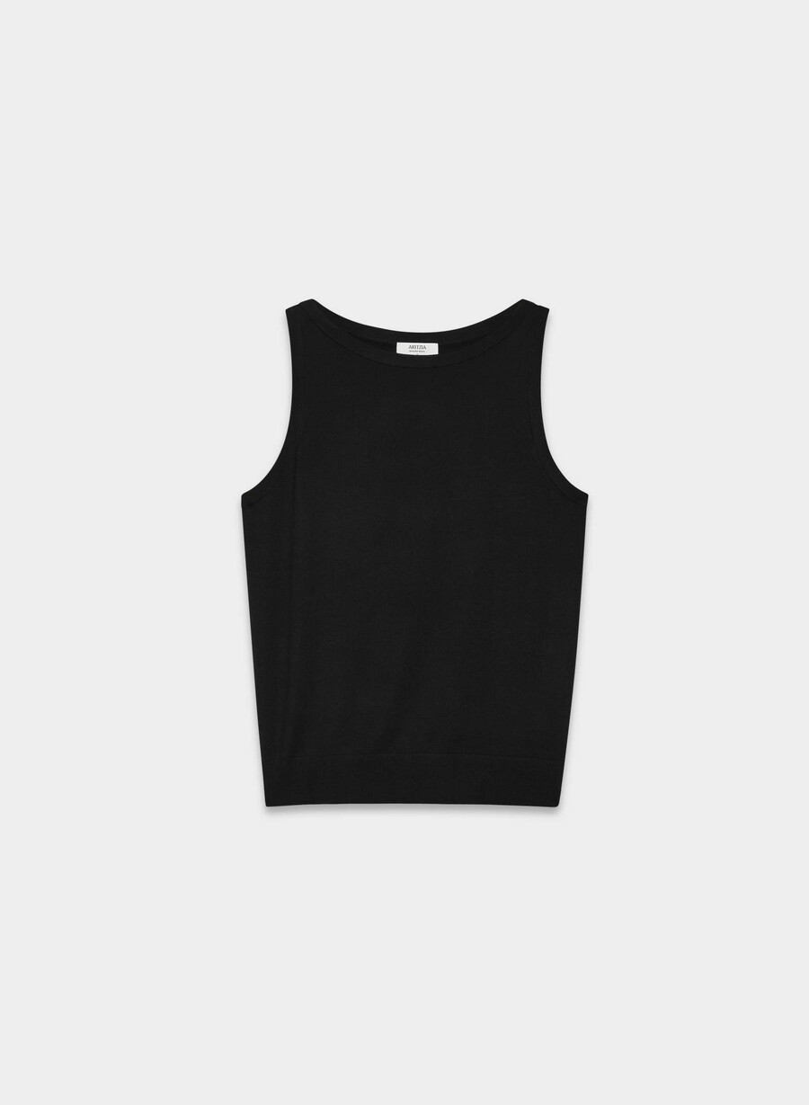 feine merinowoll-weide-sweaterweste schwarz
