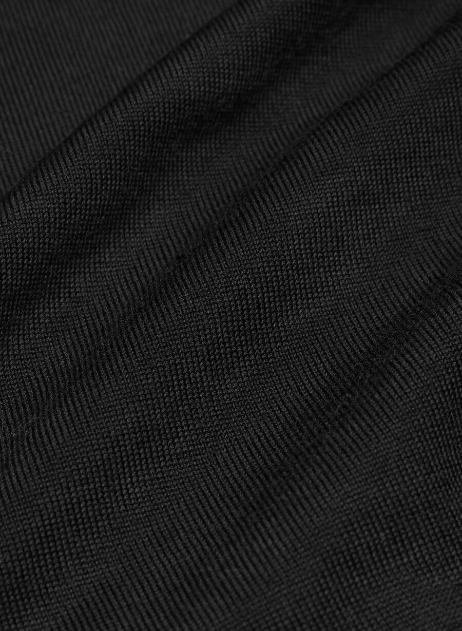 feine merinowoll-weide-sweaterweste schwarz