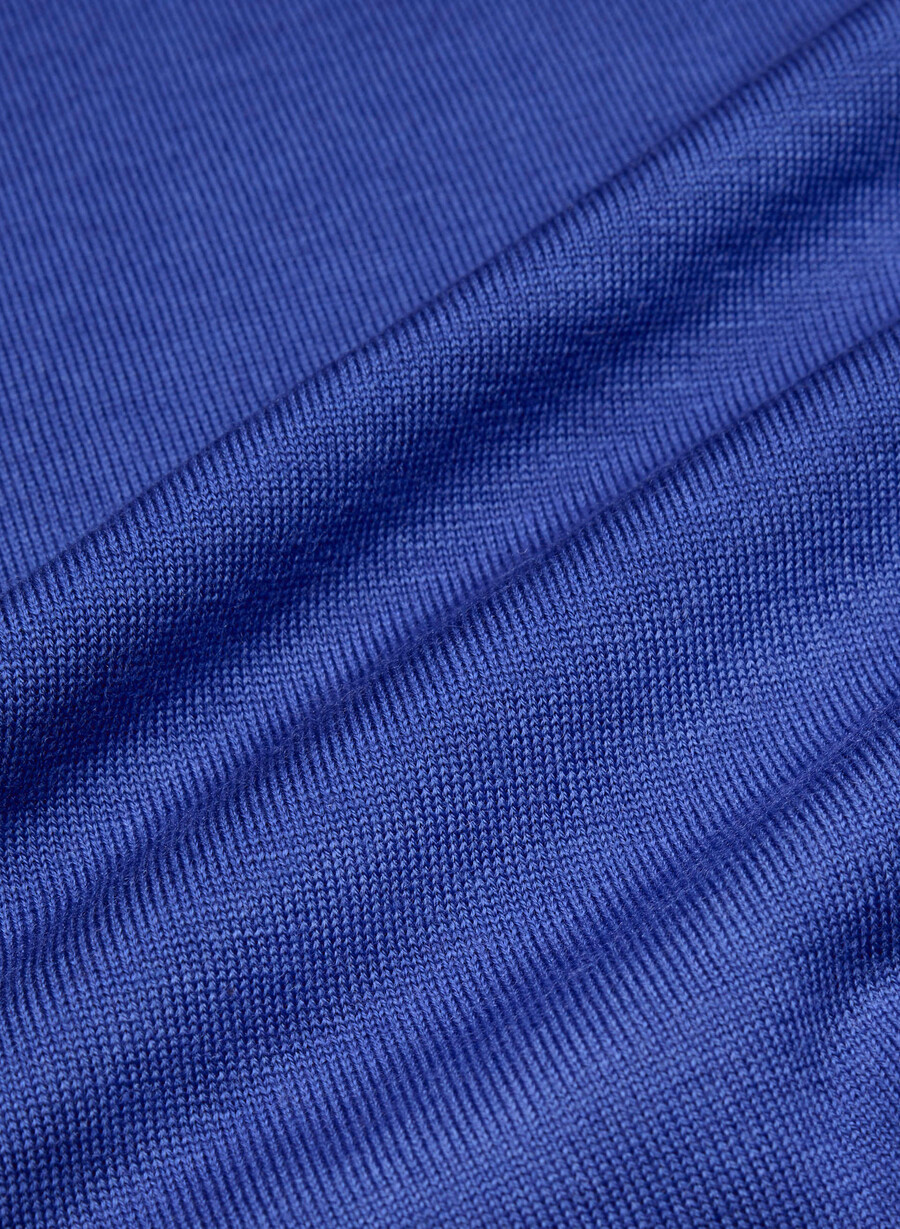 feine merinowoll-sweaterweste in weideblau