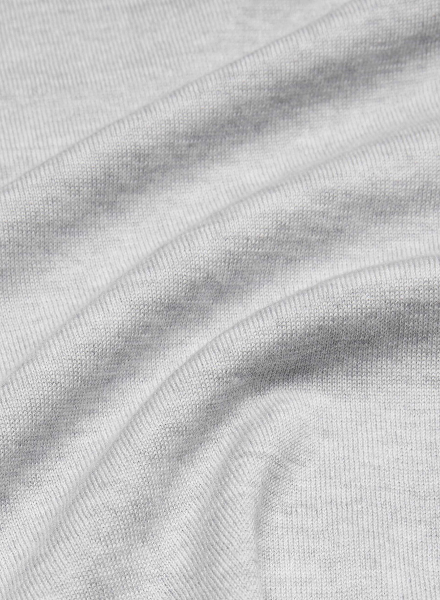 wedgewood strickweste aus feiner merinowolle meliert in chrom