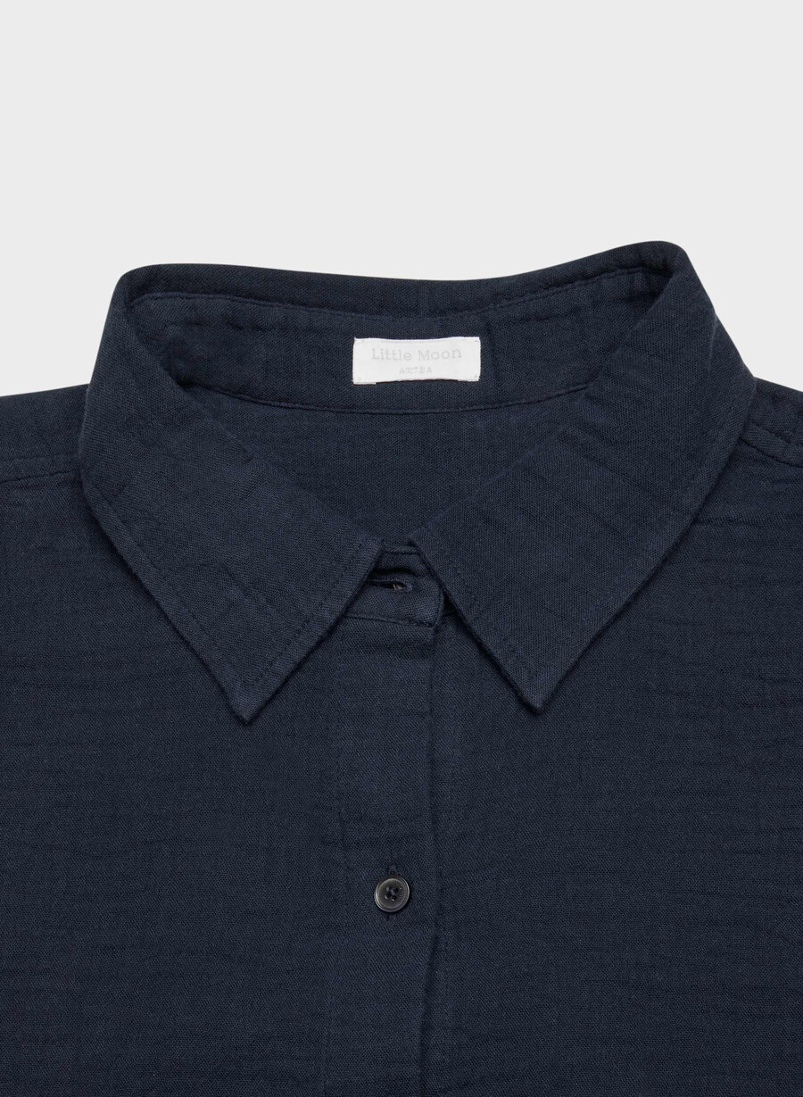 airplush cotton sail cropped shirt admiral