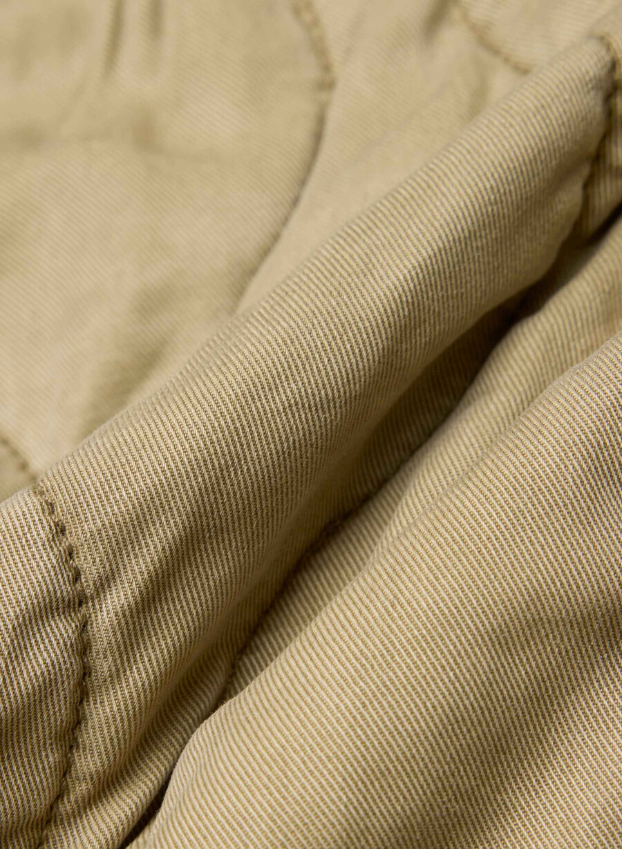 escapade liner jacket lived-in tan khaki