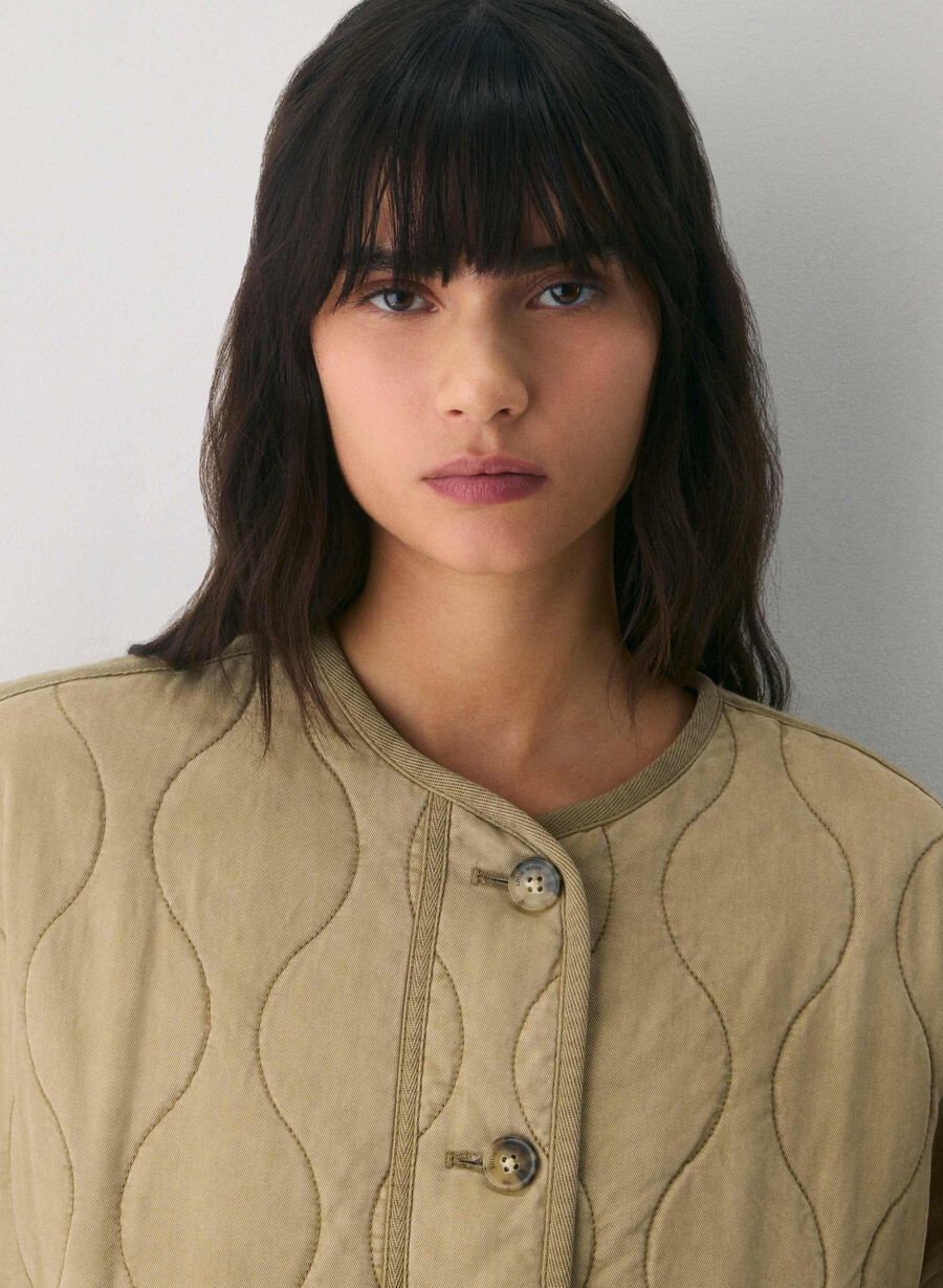 escapade liner jacket lived-in tan khaki