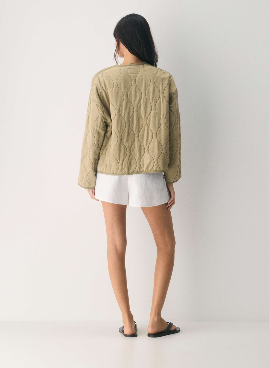 escapade liner jacket lived-in tan khaki