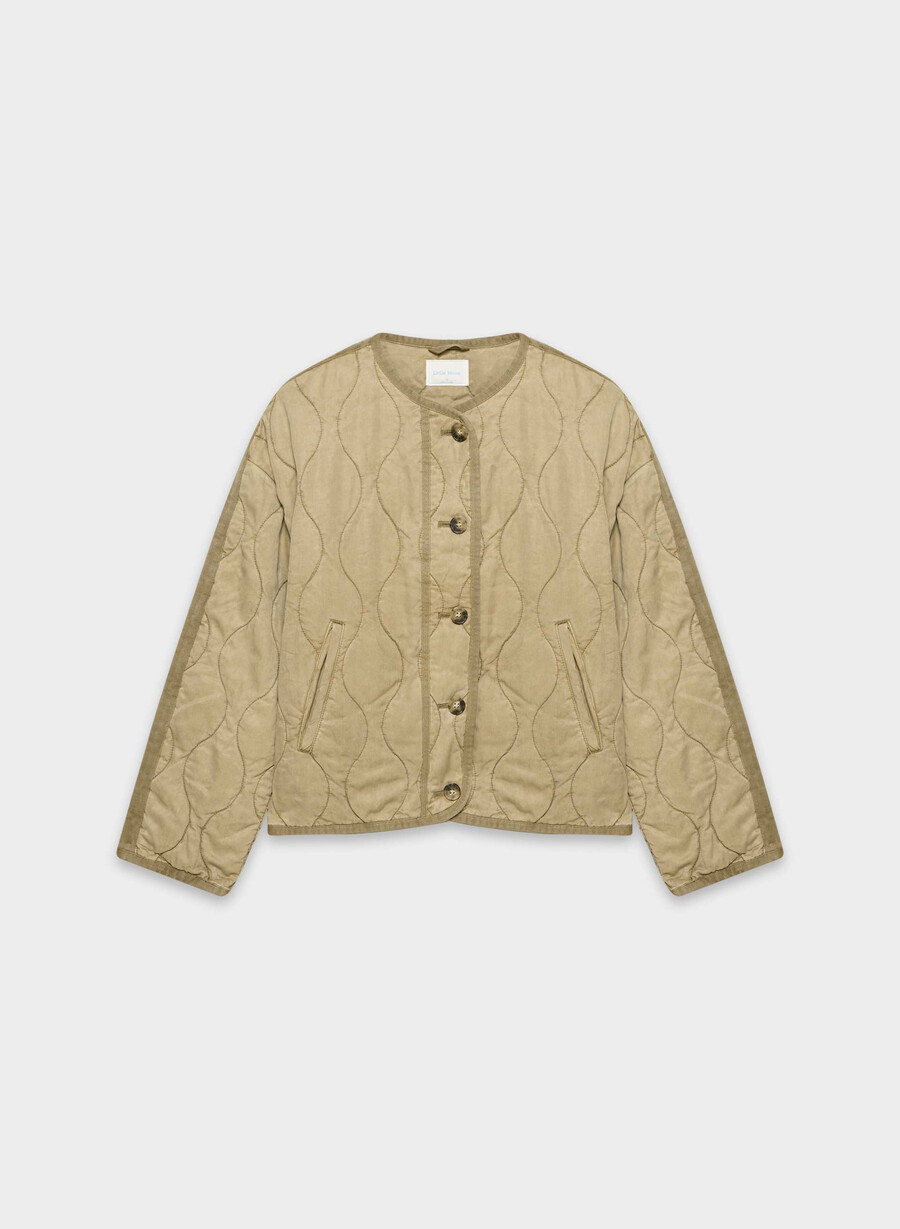 escapade liner jacket lived-in tan khaki