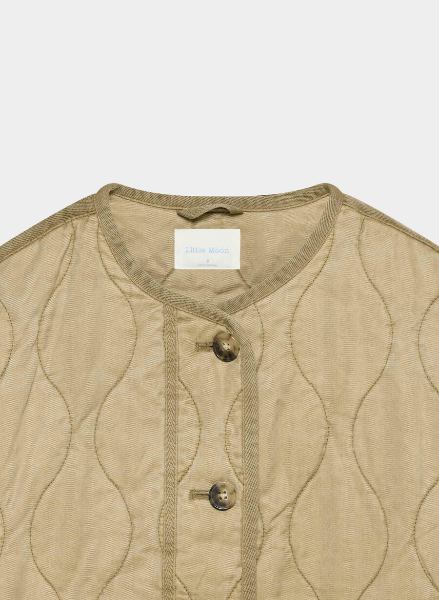 escapade liner jacket lived-in tan khaki