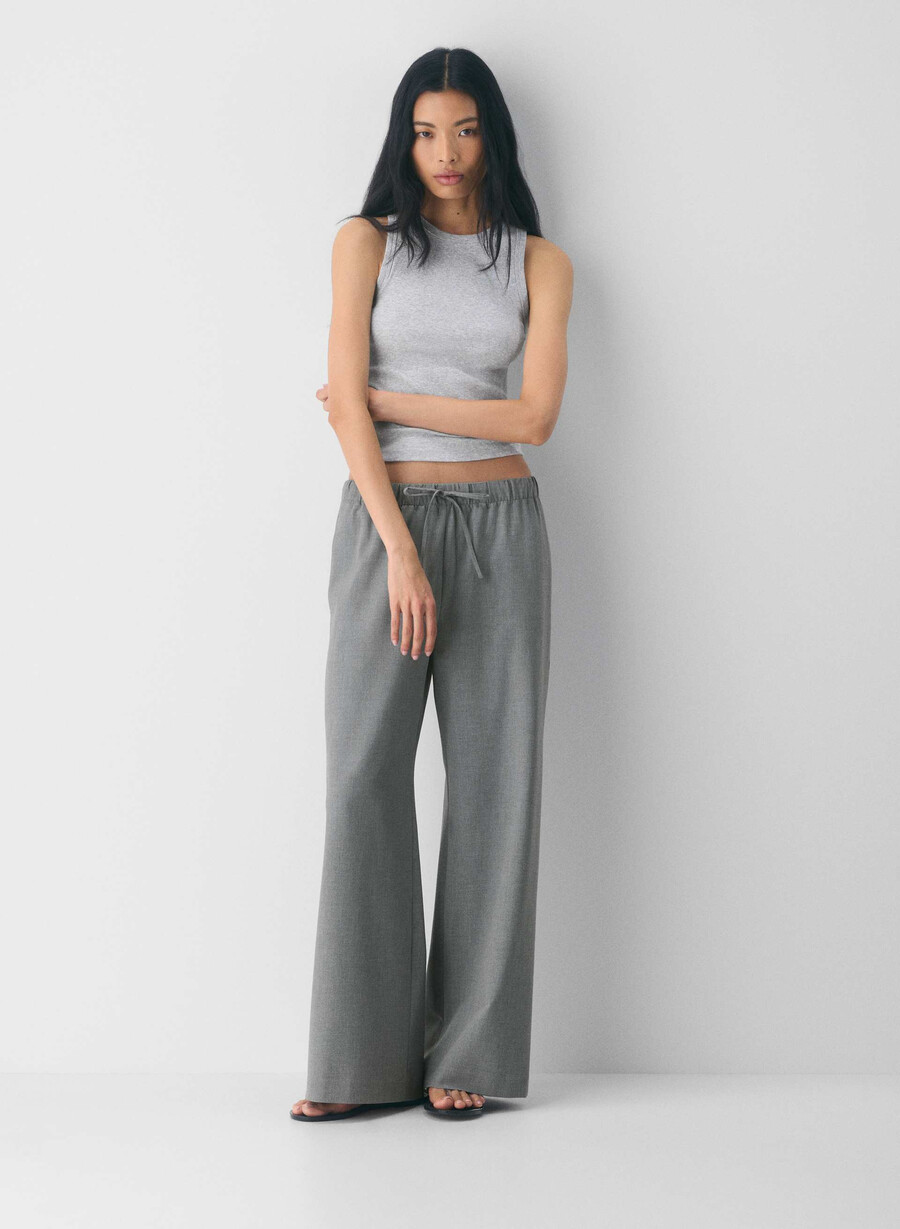 die lodge pant - reessential light heather dark grey