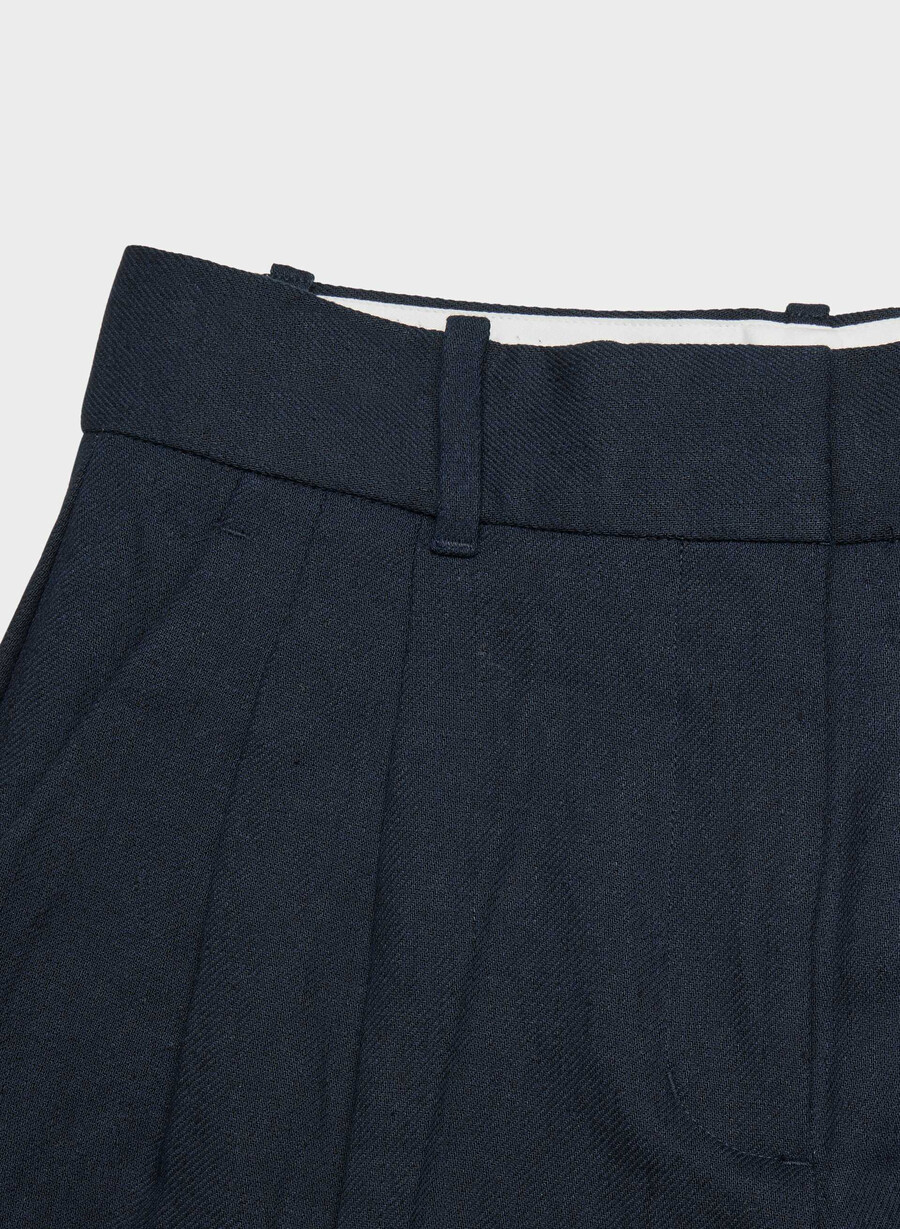 der mühelose kurze minirock effortless short - leinen admiral