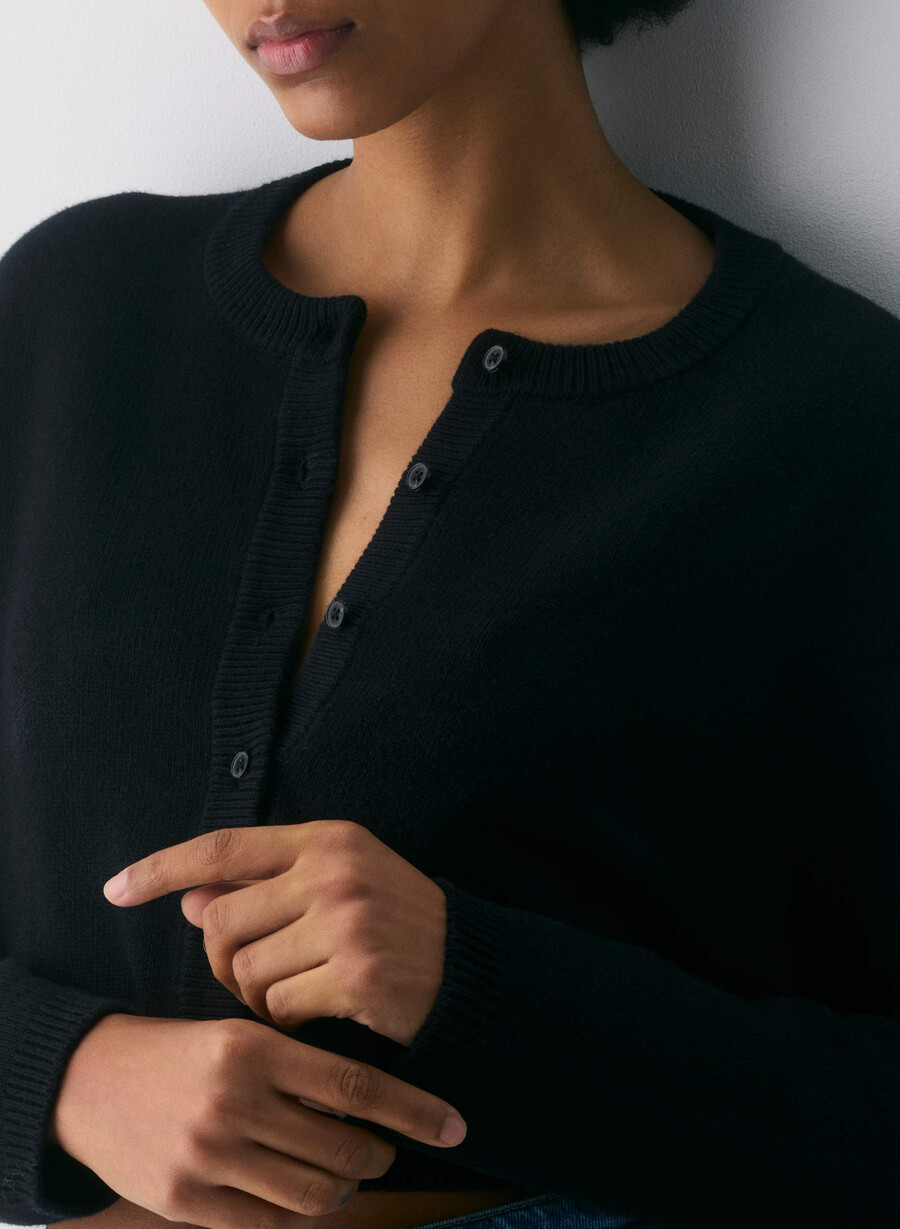 cotton charm sicily cardigan schwarz