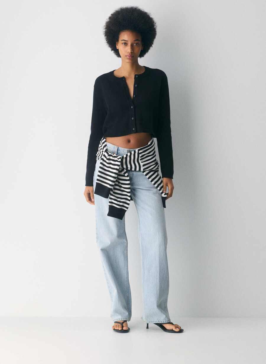 cotton charm sicily cardigan schwarz