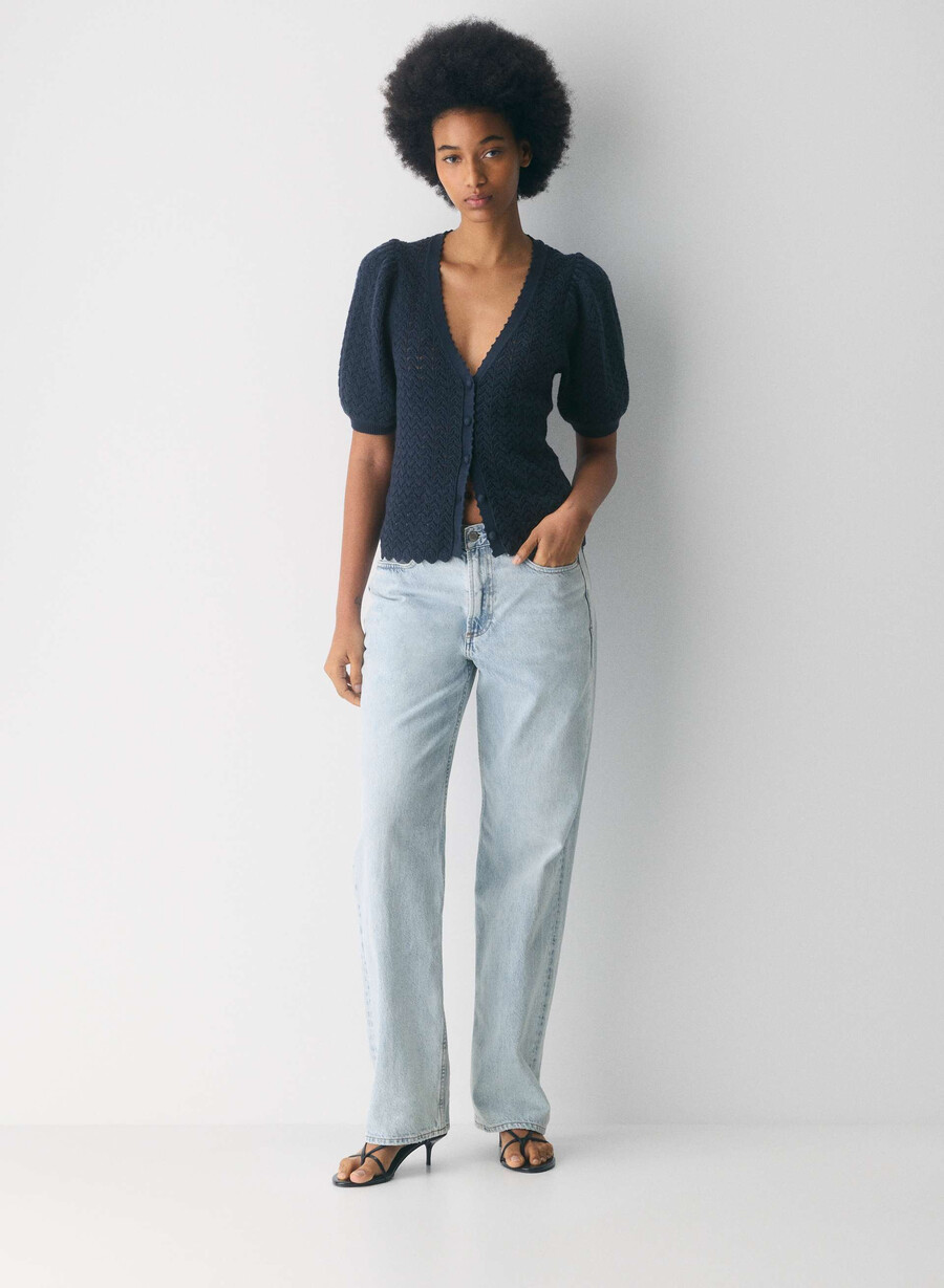 cotton charm fika cardigan admiral