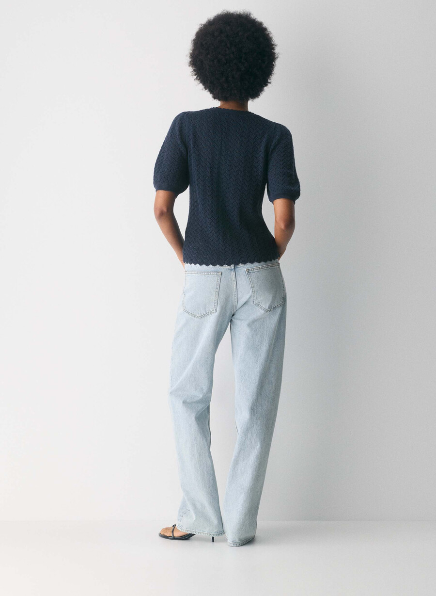 cotton charm fika cardigan admiral