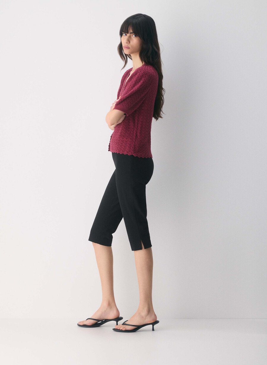 cotton charm fika cardigan juicy rose