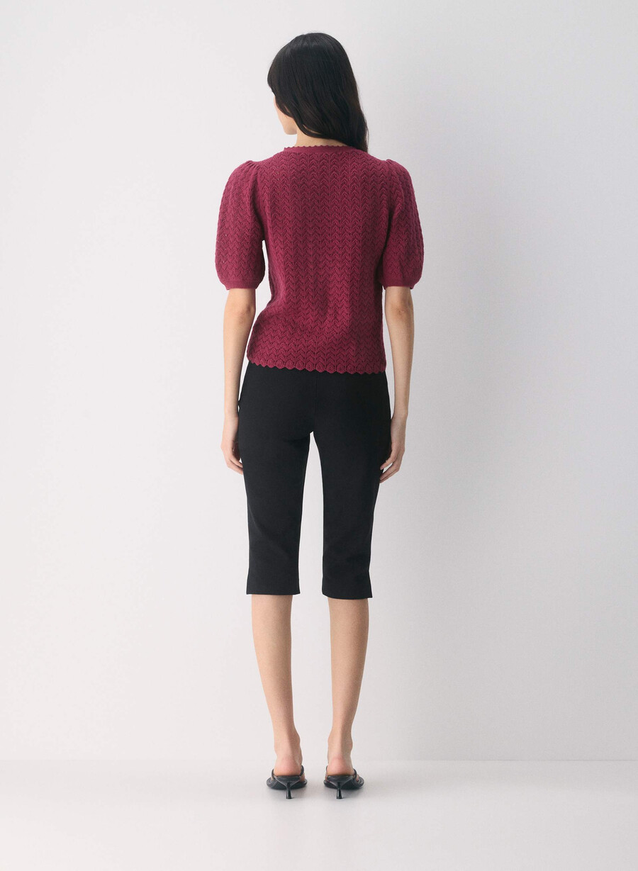 cotton charm fika cardigan juicy rose