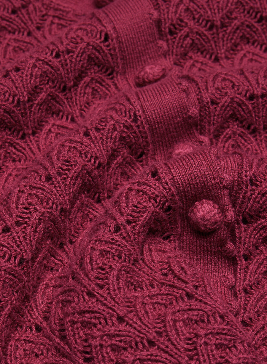 cotton charm fika cardigan juicy rose