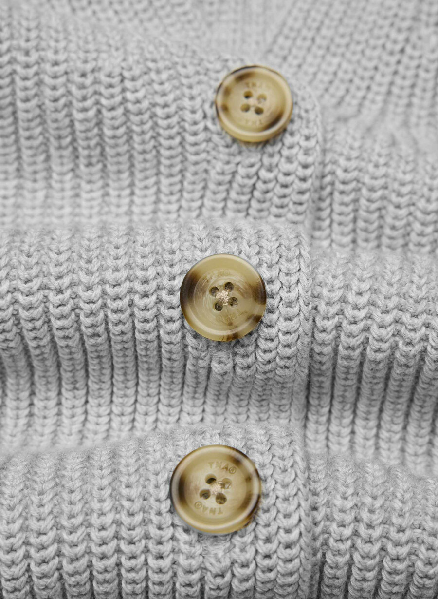 qualifier cardigan heather chrome