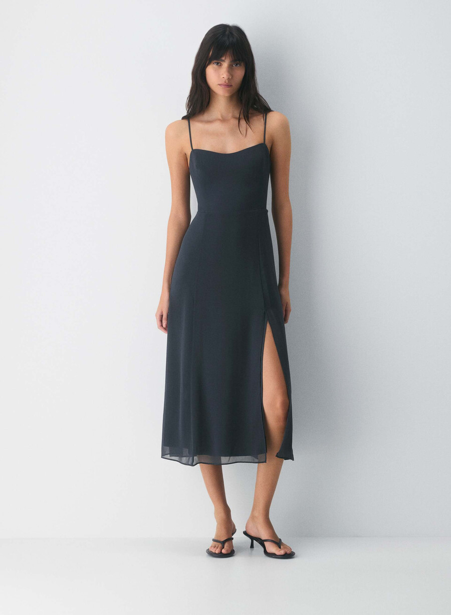 barrafina kleid dunkelblau
