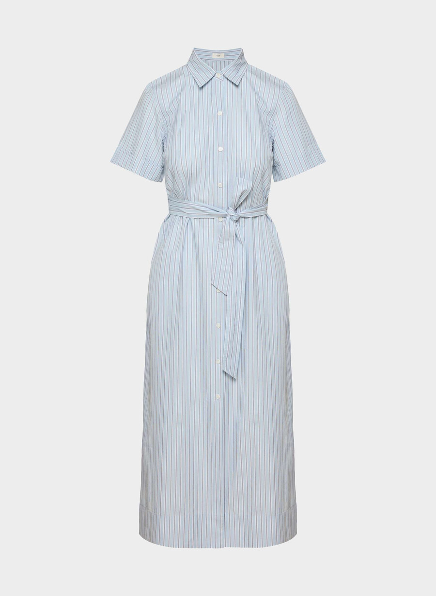 eleta popeline-maxikleid wnstn strpe d blbw