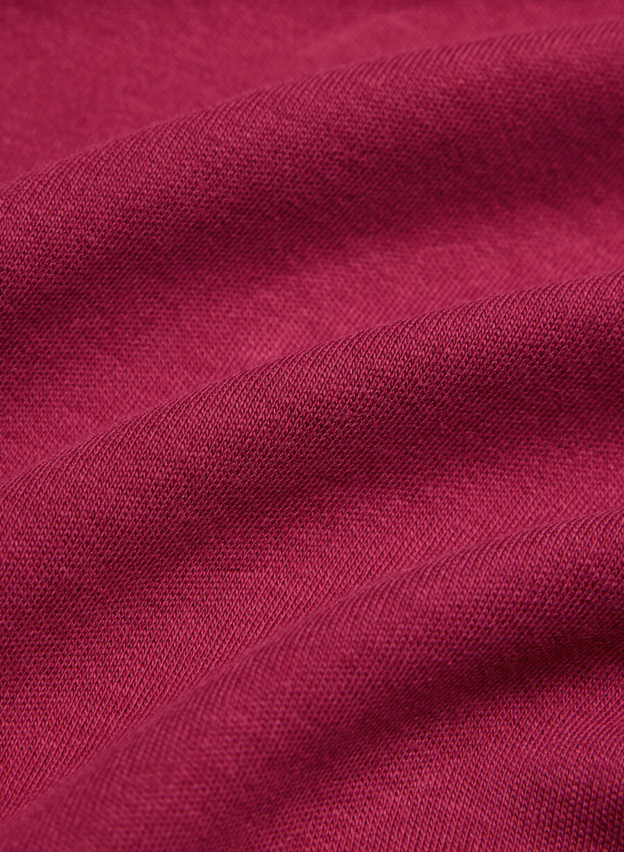 interlock baumwoll-schriftzugkleid juicy rose