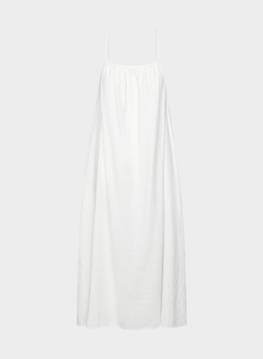 wellbeing leinenkleid weiss