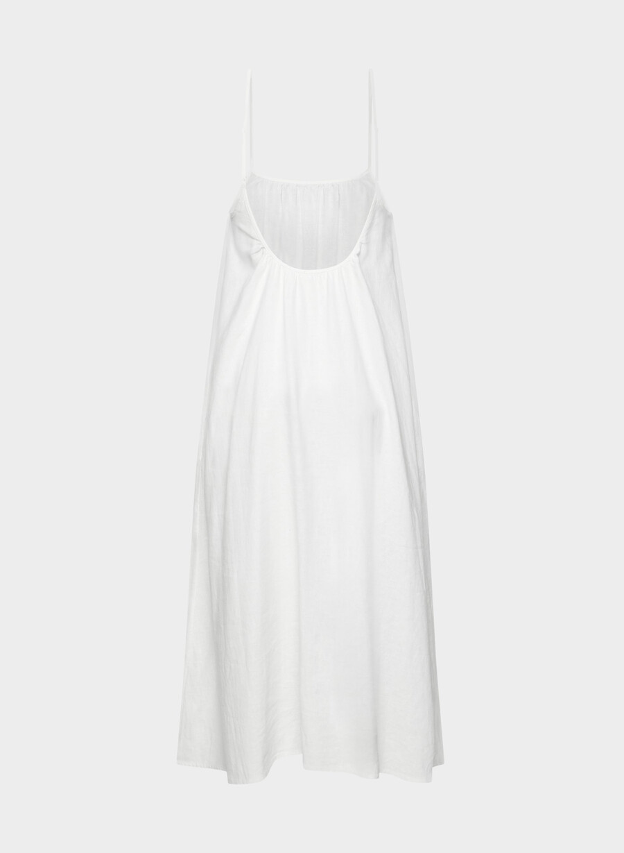 wellbeing leinenkleid weiss