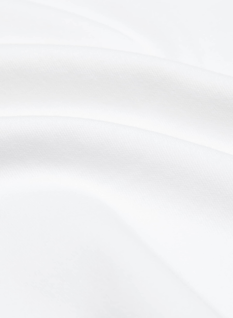 interlock cotton caveat t-shirt weiss