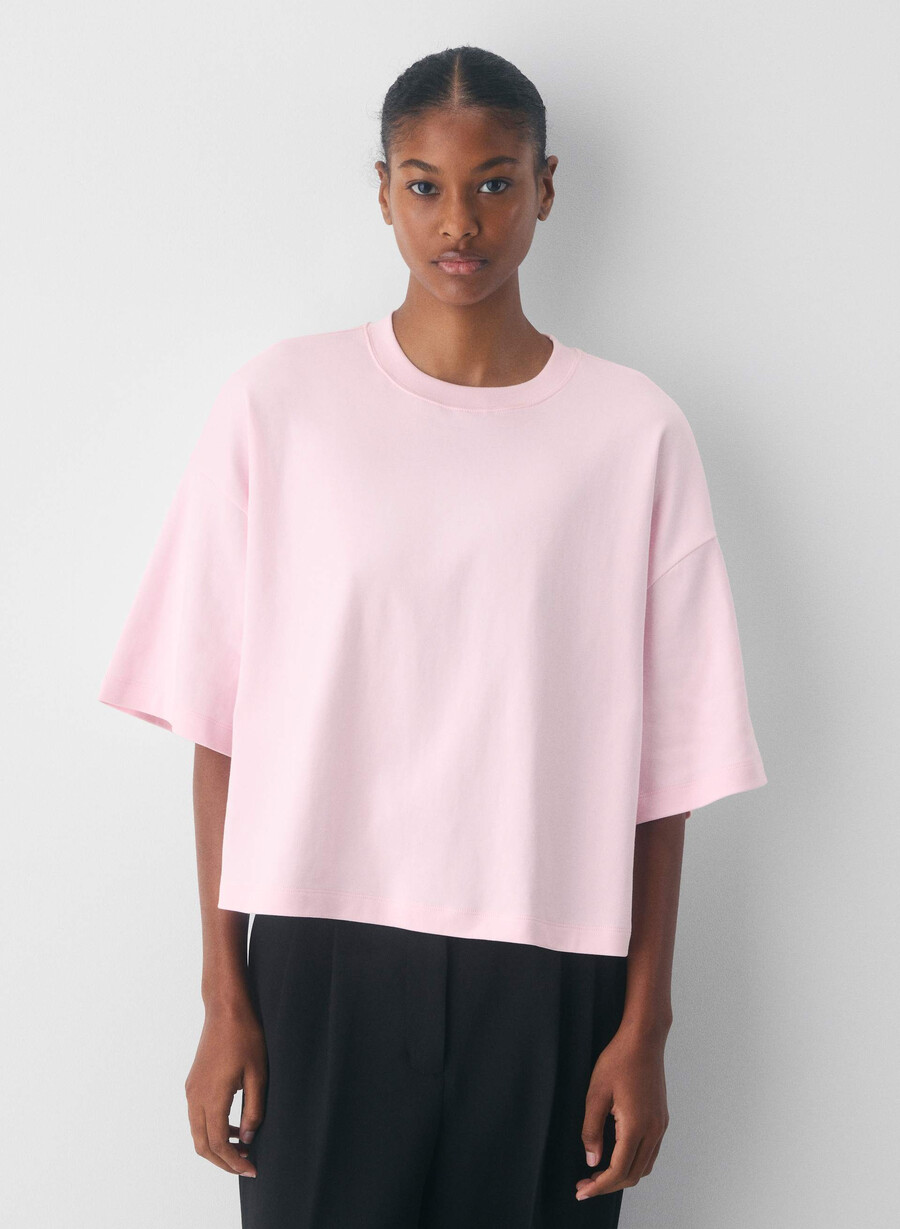 interlock cotton elect t-shirt villa pink