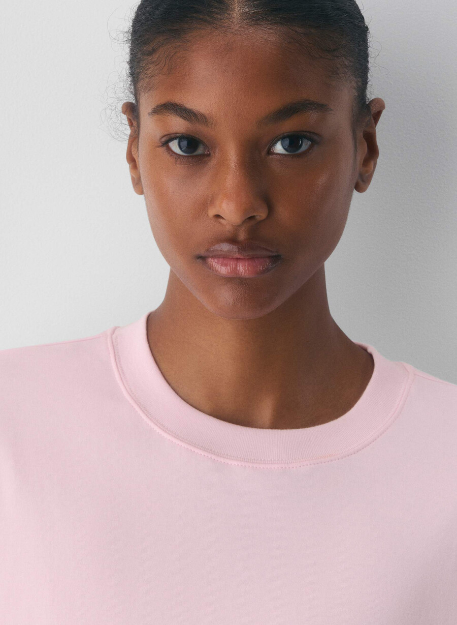 interlock cotton elect t-shirt villa pink