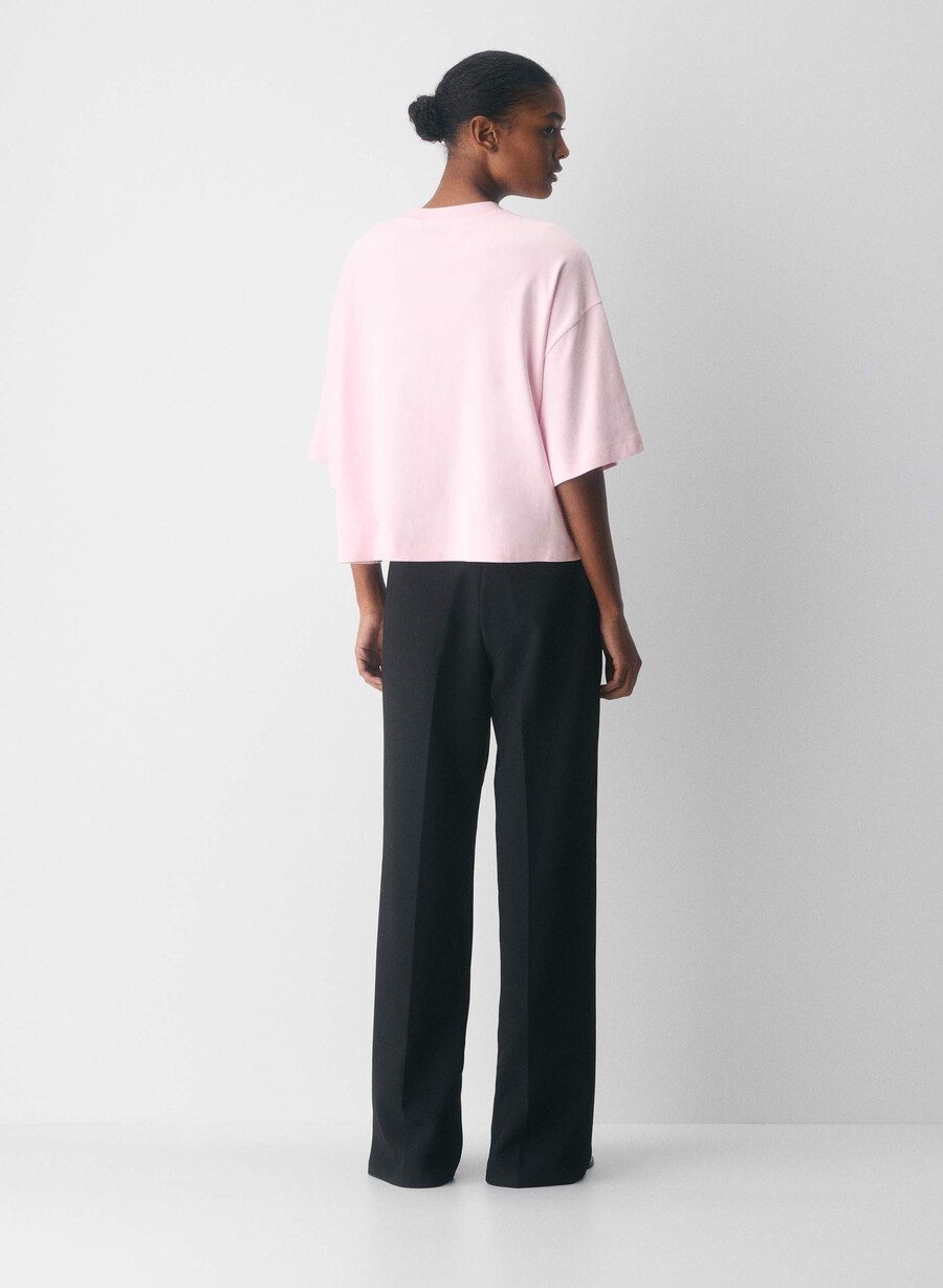 interlock cotton elect t-shirt villa pink