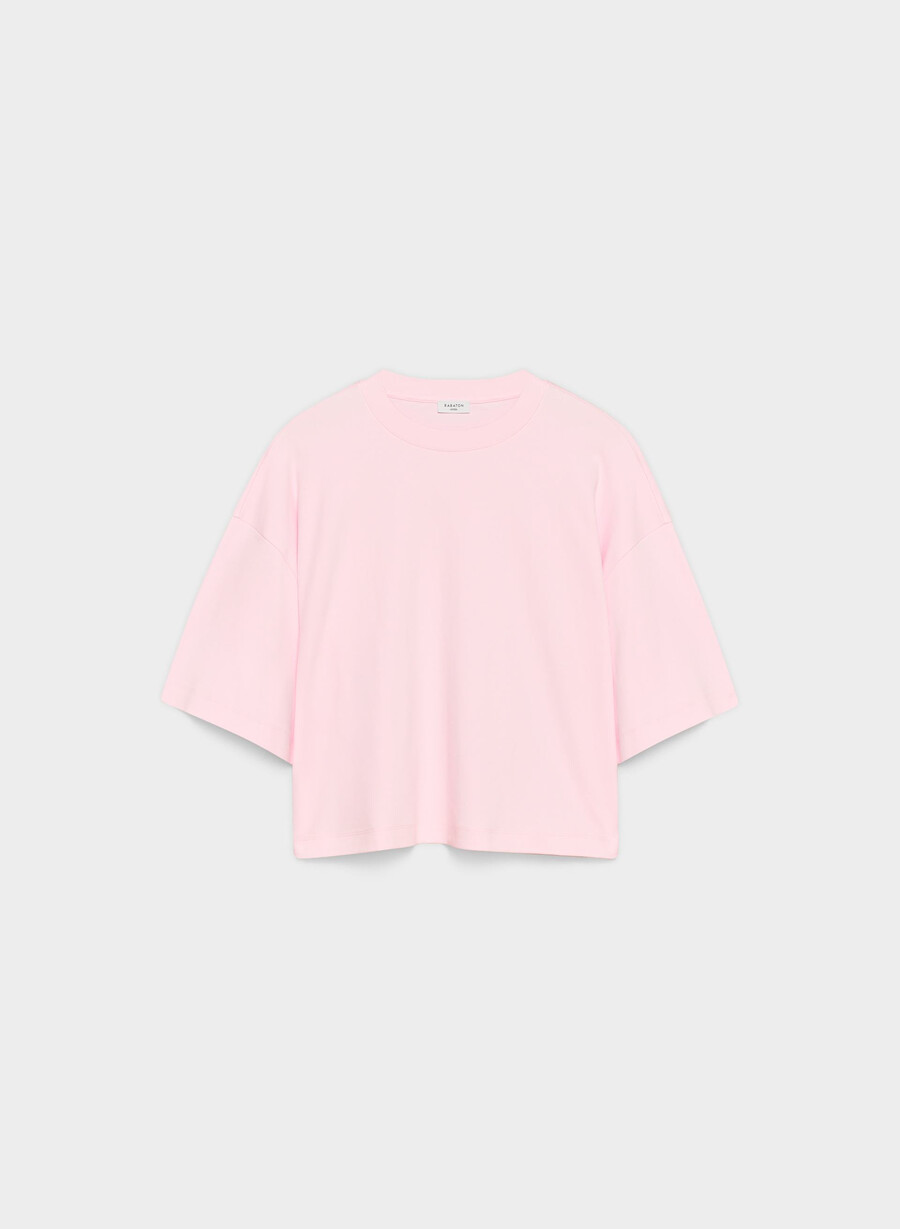 interlock cotton elect t-shirt villa pink