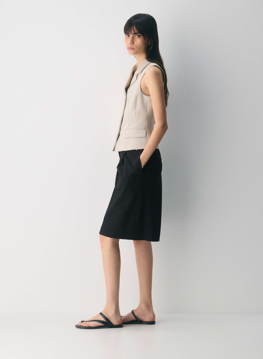 assembly vest - reessential heather matte pearl
