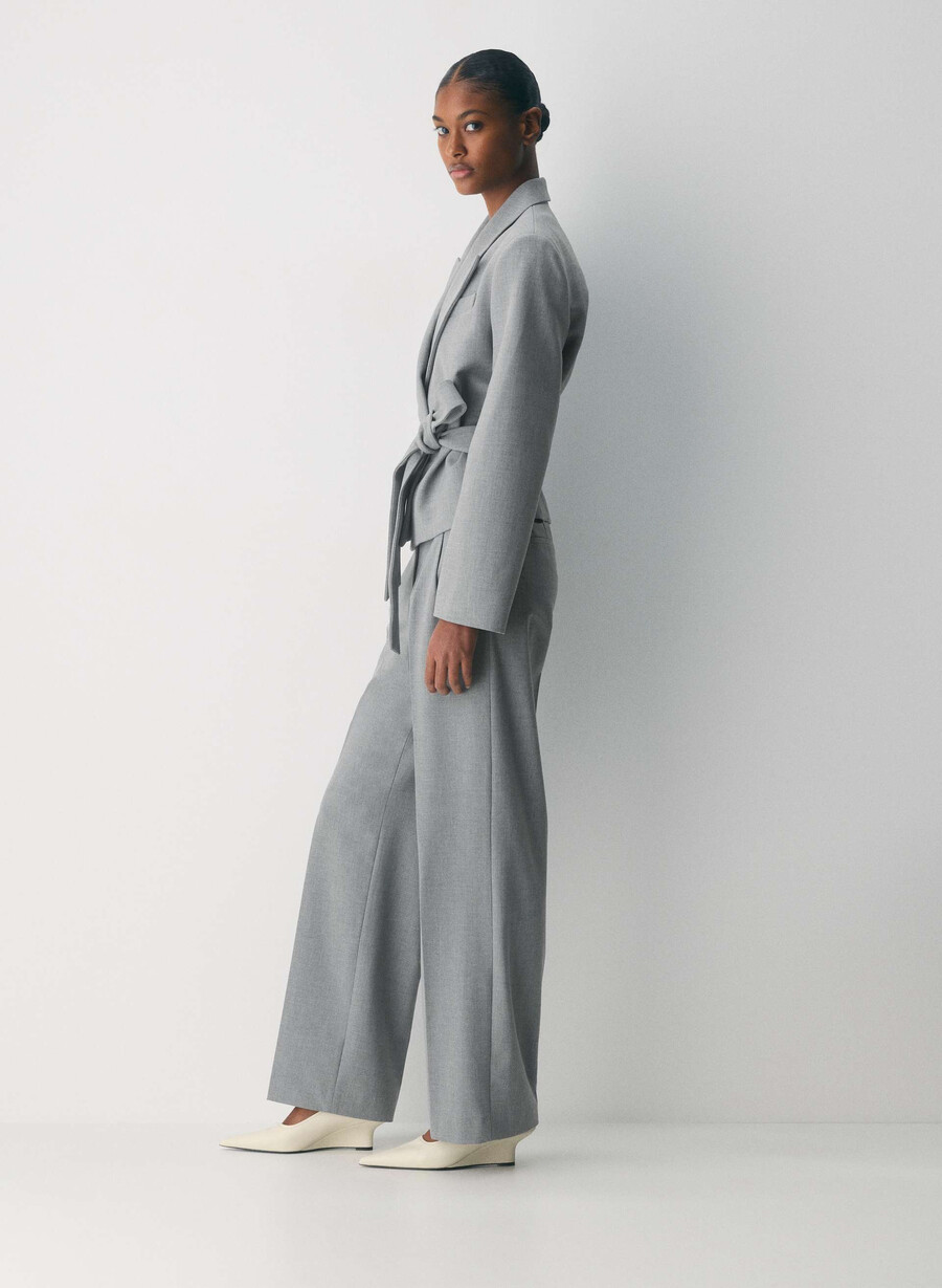 modus blazer - reessential heather dark grey