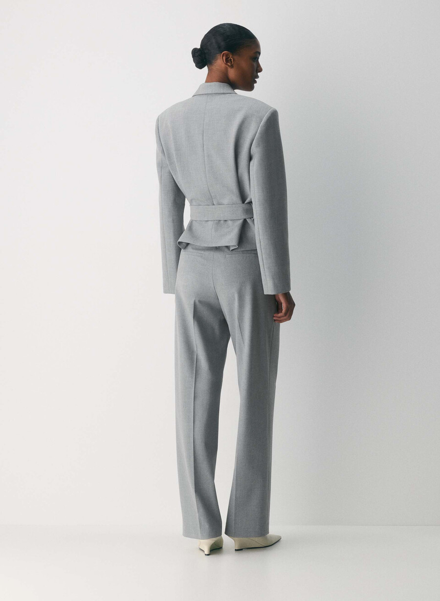 modus blazer - reessential heather dark grey