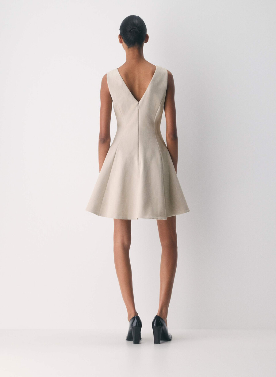 pledge dress - reessential heather matte pearl