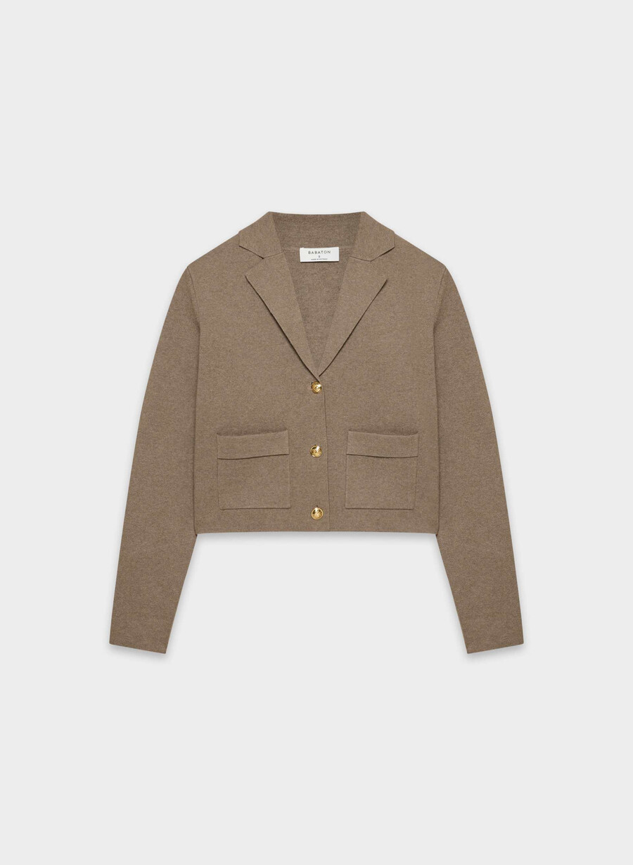 ordinance sweater - wonder yarn heather folio brown