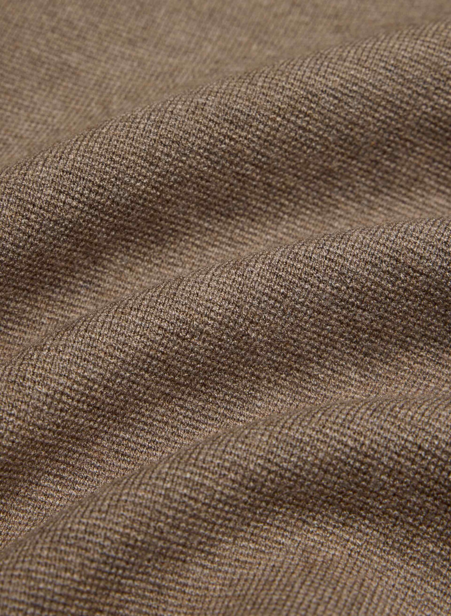 ordinance sweater - wonder yarn heather folio brown