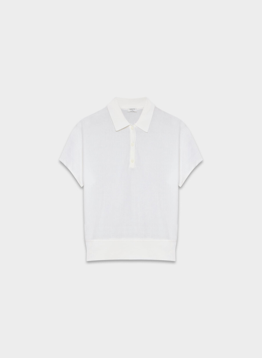 steno polo pullover wolkenweiss