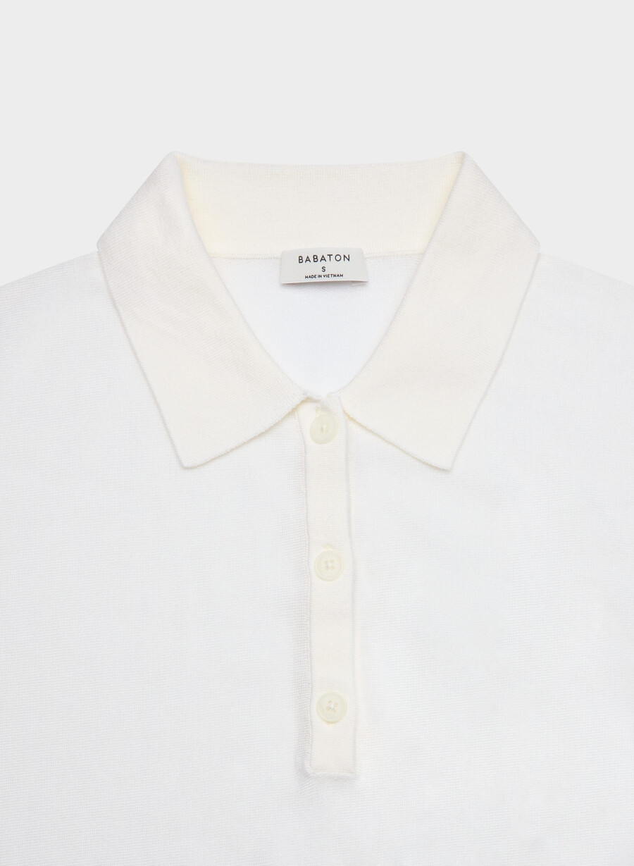 steno polo pullover wolkenweiss