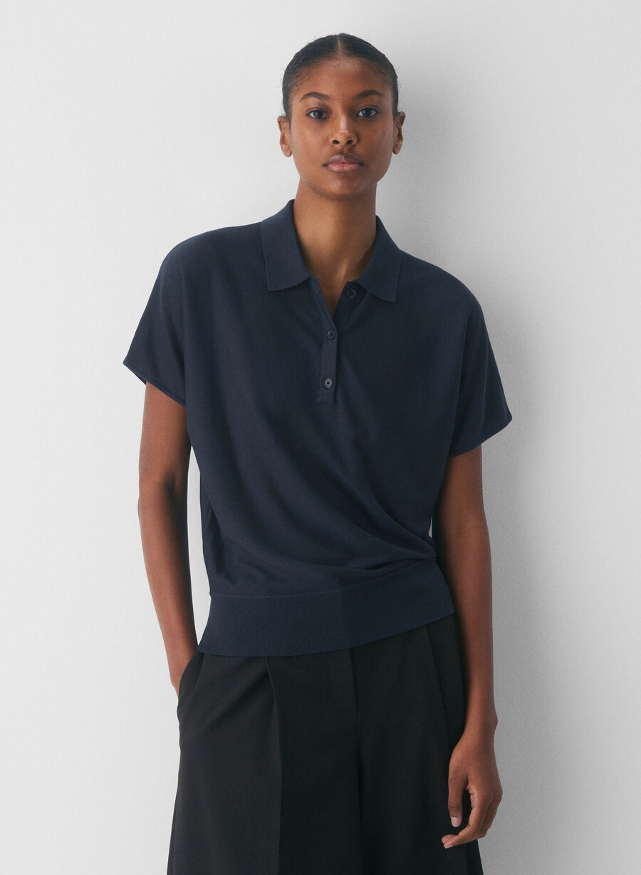 steno polo pullover wolkenweiss