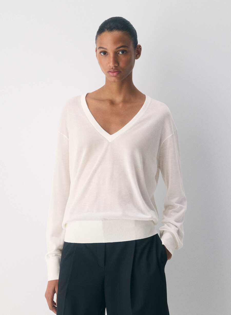 roster sweater wolkenweiss