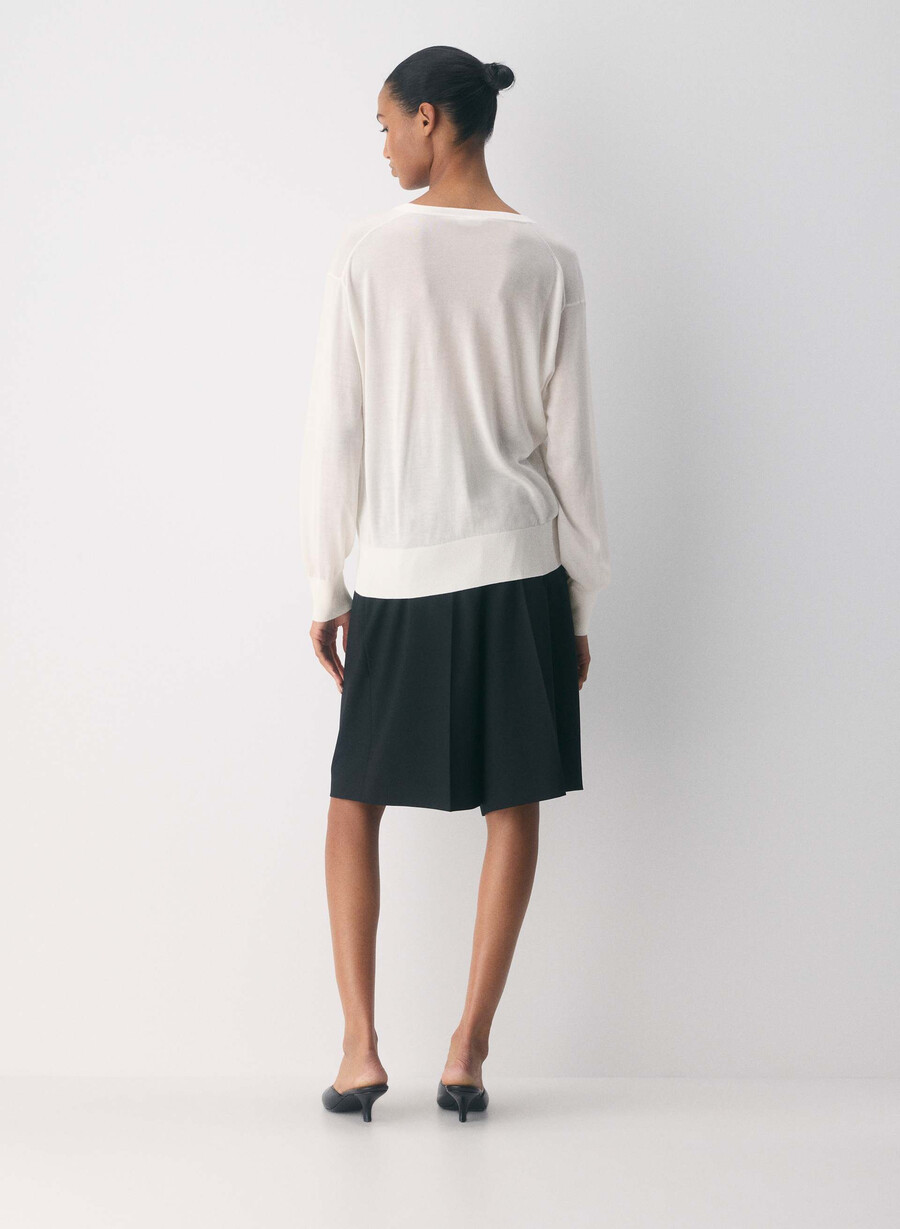 roster sweater wolkenweiss