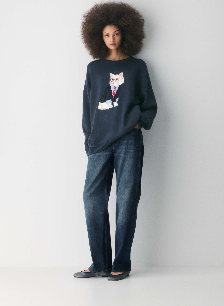 cotton charm peggy icon pullover admiralweiss